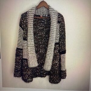 Desigual Women Wrap Cardigan Sweater Multi Print Size S